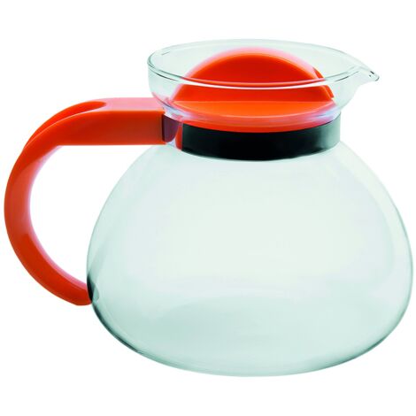 Excelsa Tea Time Teiera in Vetro Borosilicato 1.9 Litri, Dimensioni: 18 x 15 x 18 cm
