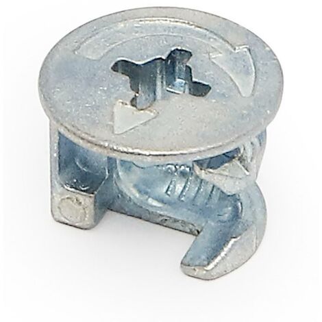 excentrica 15-12,5 con borde espesor 16 zamak zincado int.8mm. diam.exterior 16,5mm.