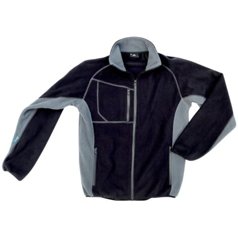 Excess Fleecejacke Champ, Gr. M, schwarz/grau