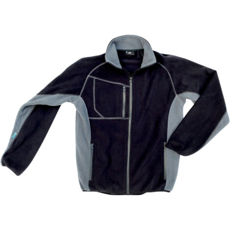 Excess Fleecejacke Champ, Gr. XL, schwarz/grau