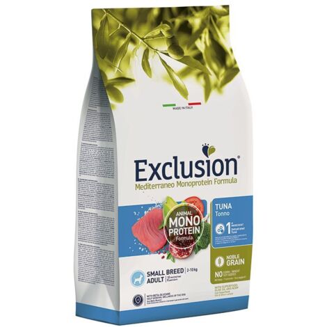 Exclusion Cane Small Adult Mediterraneo Noble Grain 500gr Tonno