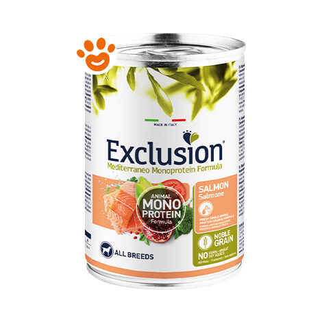Exclusion Mediterraneo Cane Adult Noble Grain 400gr All Breeds Salmone