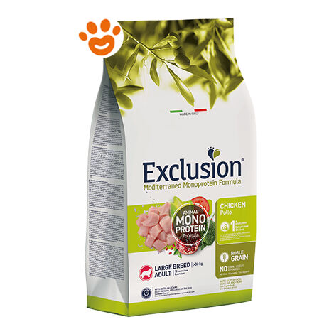 Exclusion Noble Mediterraneo Pollo taglia Grande 12Kg