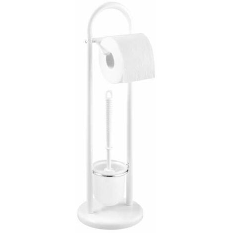 toilet brush and toilet roll holder free standing