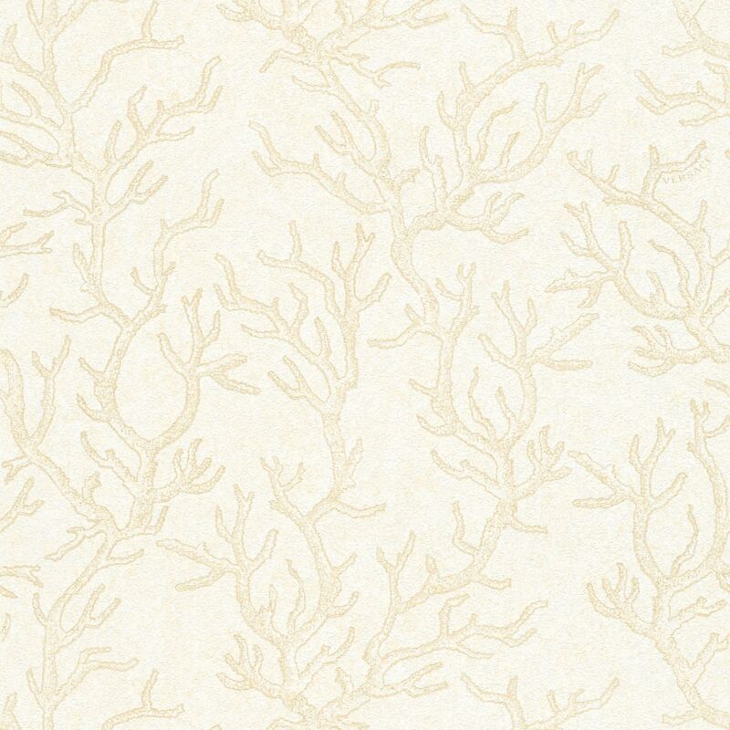 Profhome - Exclusive luxury wallpaper wall 344971 non-woven wallpaper slightly textured with graphical pattern shiny beige gold cream 7.035 m2 (75