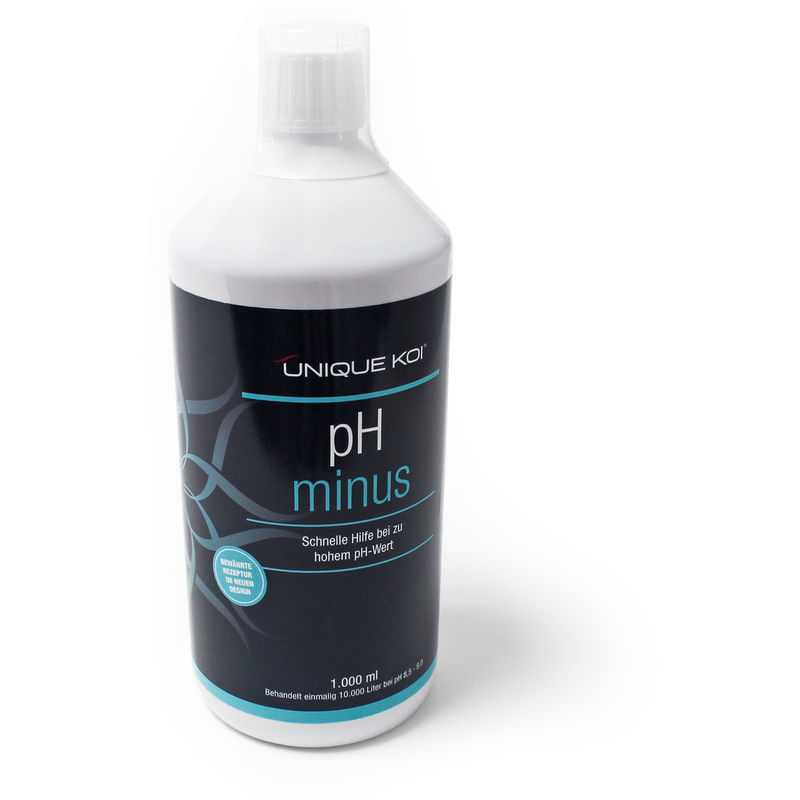 

pH Minus 1000ml reductor de pH para 10000l agua cuidado estanque - Unique Koi