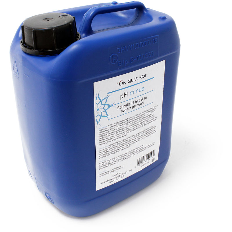 

pH Minus 5000ml reductor de pH para 50000l agua cuidado estanque - Unique Koi