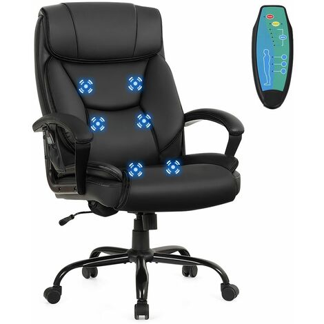 Executive Chair 6 Point Massage 360° Swivels Adjustable High Back Office Chair