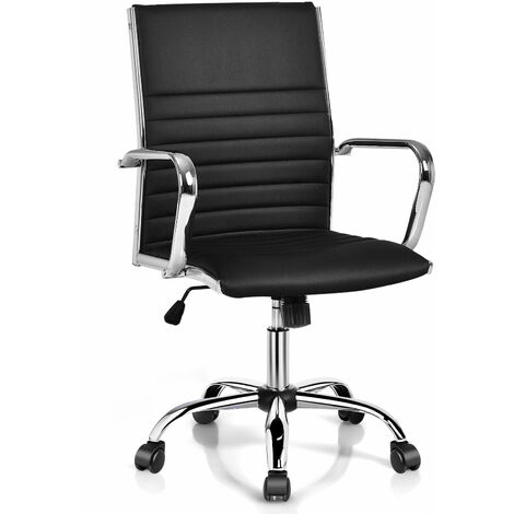 Executive Office Chair Ergonomic High Back PU Leather Swivel Computer Desk Chair