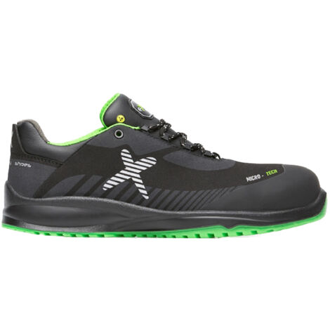 Exena Rebel S3 ESD SRC Sicherheitshalbschuhe - 38 EU - Schwarze