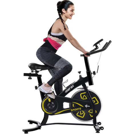 Exercise Bike for Home Fitness with LCD console, comfortable seat cushion for cardio training