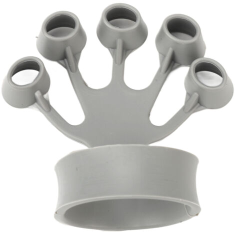 Exercitateur de Doigts en Silicone Souple 3KG pour Renforcer les Avant-bras, Musicien et Sportif, Gris