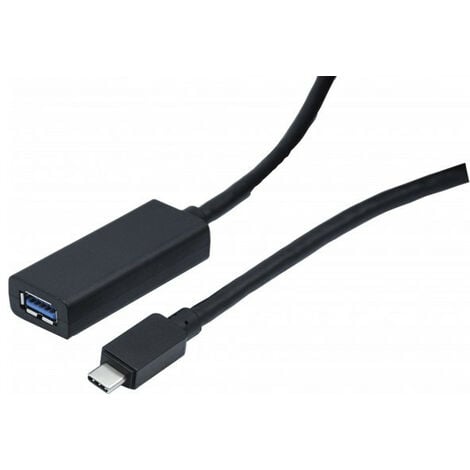 exertis Connect Cordon rallonge USB-C 3.1 Male vers USB-A Femelle 10m amplification électronique (149230)