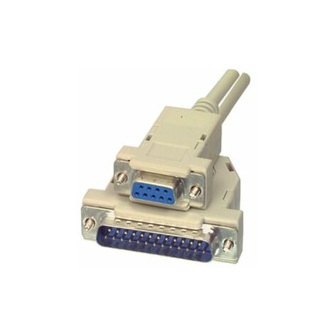 exertis Connect Cordon série Null Modem DB9F à DB25M - 1.80m (ECF-137000)