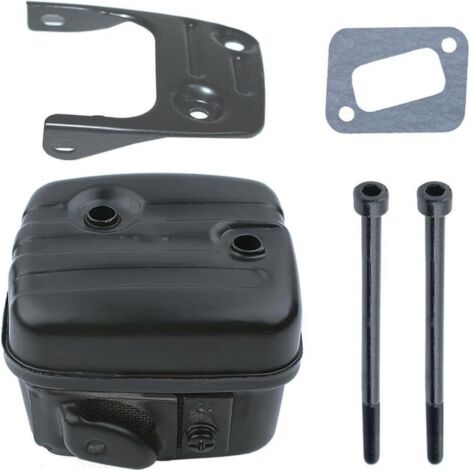 Exhaust Pipe for Husqvarna 346XP 340 345 351 353 Chainsaw, Exhaust Muffler Replacement Parts Exhaust + Gasket + Bracket + Screw Accessory Kit