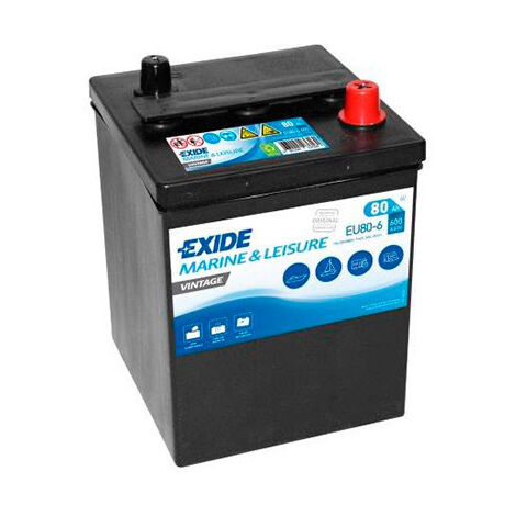 Exide - Batterie bateau EXIDE Vintage EU80-6 6V 80Ah