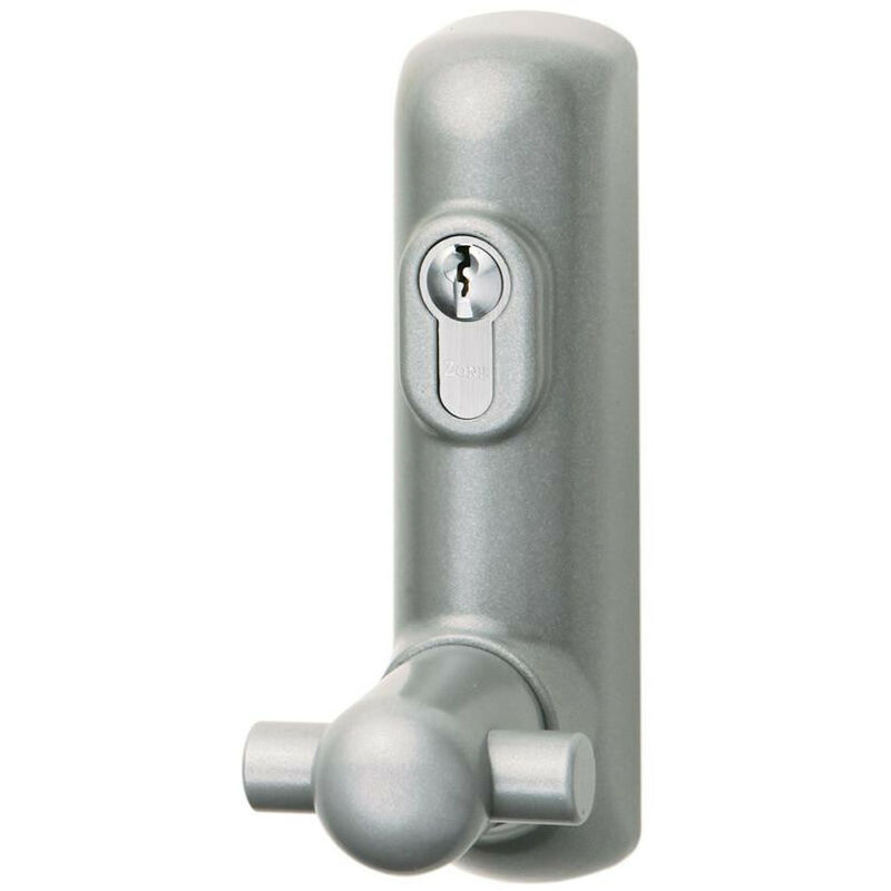 Image of 400 Series oad With Knob and Euro Cylinder - Silver - Exidor