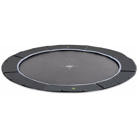EXIT Dynamic ebenerdiges sports Trampolin ø366cm - schwarz