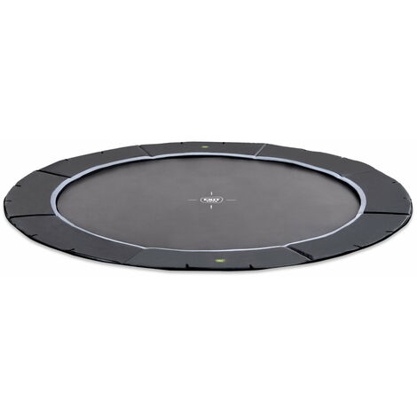 EXIT Dynamic ebenerdiges sports Trampolin ø427cm - schwarz