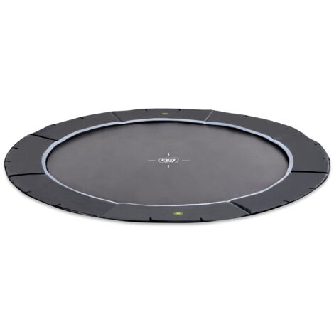 EXIT Dynamic Ground Level Sports Trampoline 12ft – Black
