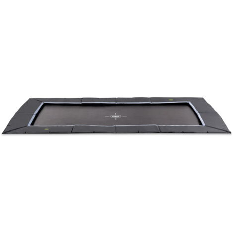 EXIT Dynamic Ground Level Sports Trampoline 8x14ft – Black