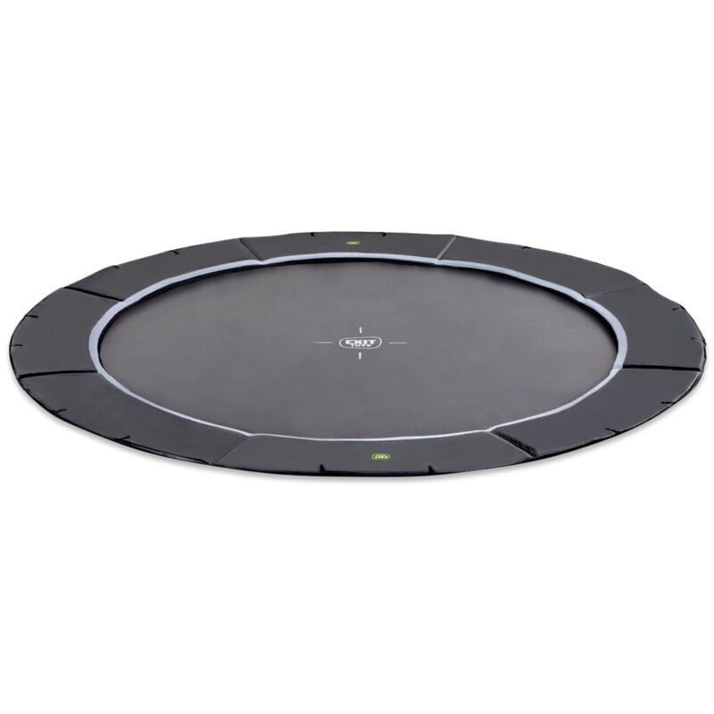 EXIT Dynamic ground level sports trampoline 12ft - black