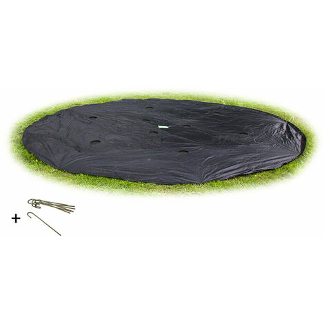 EXIT ebenerdiges Trampolin Abdeckplane ø366cm
