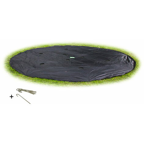 EXIT ebenerdiges Trampolin Abdeckplane ø427cm