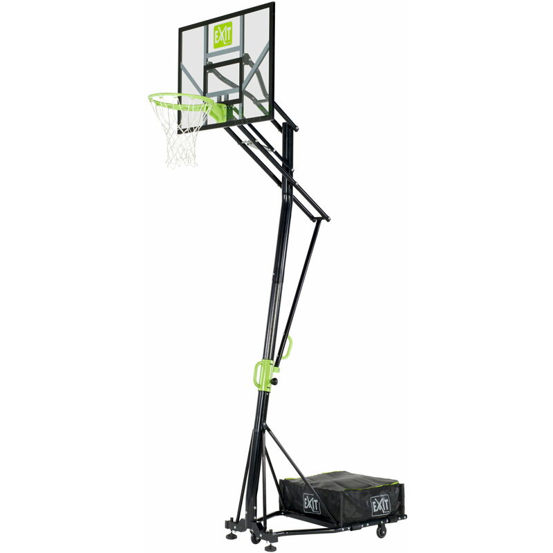 Exit Galaxy portable basketball backboard on wheels - green/black