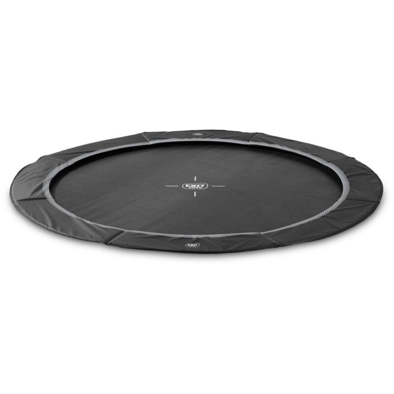 Exit Toys - Exit Interra Ground-level Sports Trampoline 10ft - Black