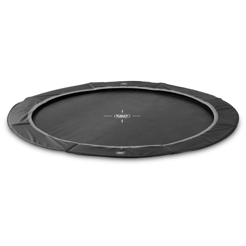 Exit Toys - Exit Interra Ground-level Sports Trampoline 8ft - Black