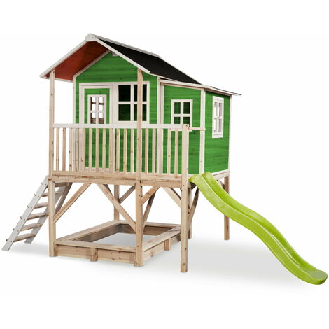 EXIT Loft 550 Holzspielhaus - grün