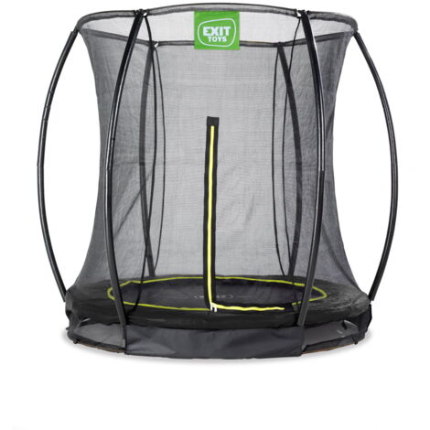EXIT Silhouette Bodentrampolin ø183cm mit Sicherheitsnetz - schwarz