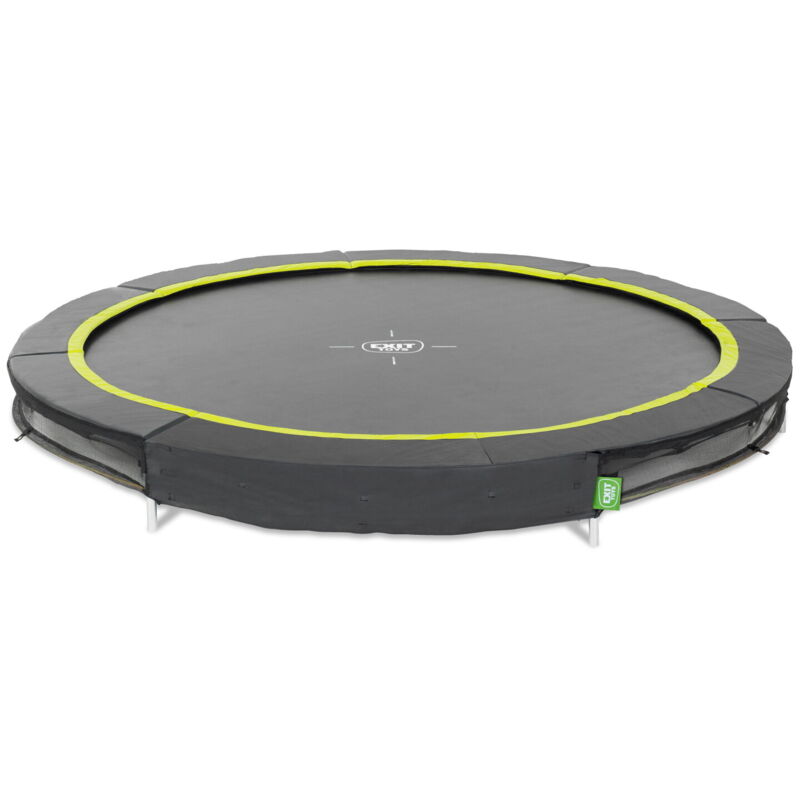 EXIT Silhouette ground sports trampoline 8ft - black