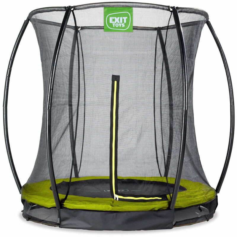 Exit Silhouette ground trampoline 6ft with safety net - green