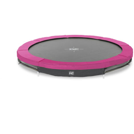 EXIT Silhouette sports Bodentrampolin ø244cm - rosa