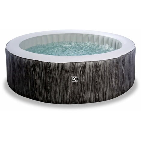 EXIT TOYS EXIT Wood Deluxe spa (4 personnes) - gris foncé