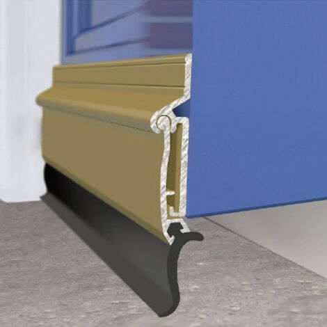 STORMGUARD Aluminium Gold Door Draught Excluder – 914mm Slimline Threshold (04SR0020838A)