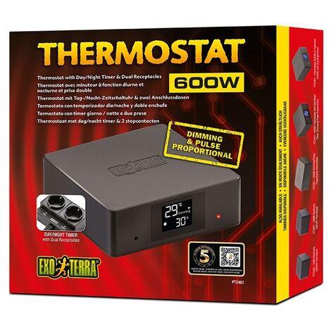Exo Terra Doppel Thermostat und DÜ a/nacht 600W