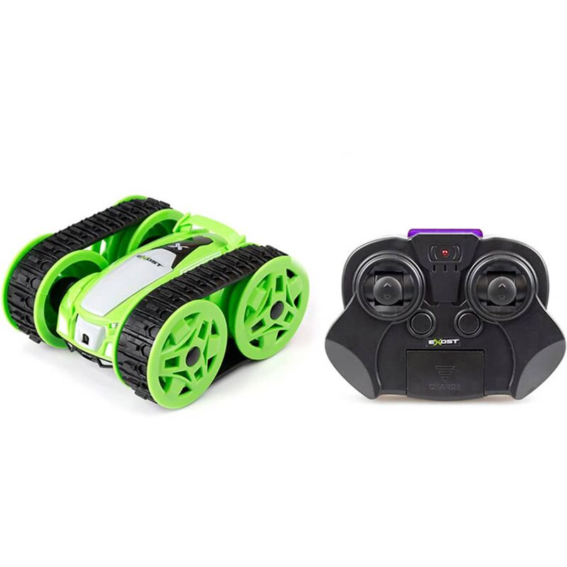 

Minitanque de volteretas teledirigido verde y negro - Multicolor - Exost