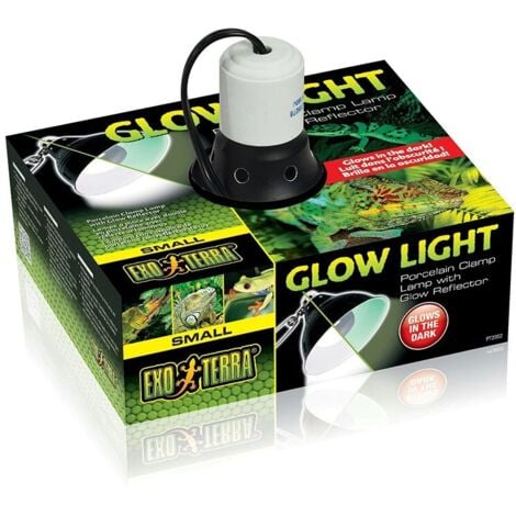 Exoterra Glow Light Small- Portalampada in Porcellana con Morsetto Diametro 14cm