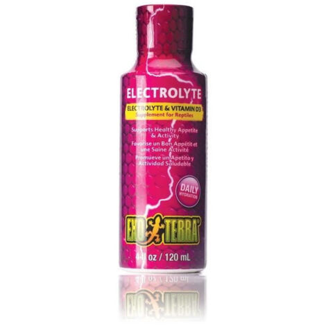 Exoterra Hygiène pour Reptile Electrolyte Vitamine D3 100 ml