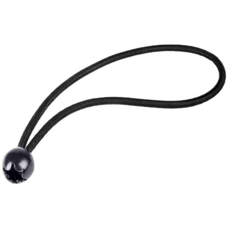 Expanderschlinge mit Kugel, Planenspanner 6mm, schwarz, 25cm