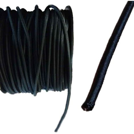 Expanderseil 10 mm schwarz 10 Meter PP Ummantelung
