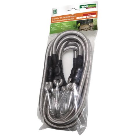 Expanderseil 4 Expander und 8 Karabiner Länge 70 cm