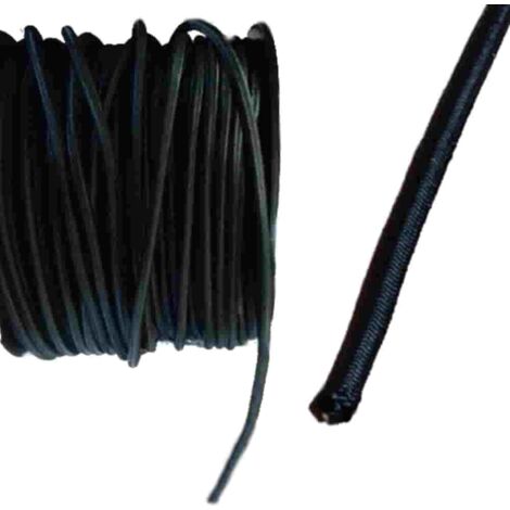 Expanderseil 8 mm schwarz, 10 m Gummiseil Meterware
