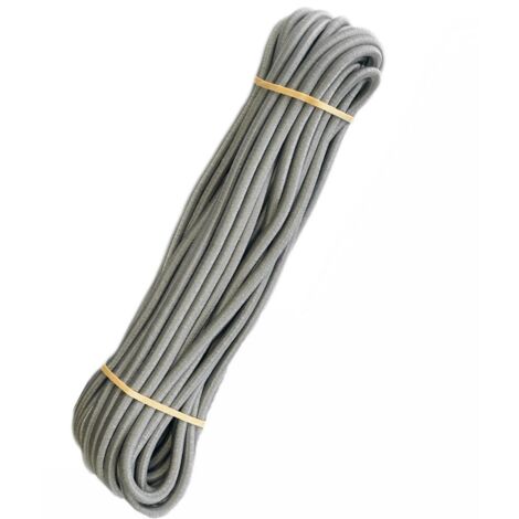 BONI-SHOP® Expanderseil 8mm, grau, 20m, Gummiseil, elastisches Seil, UV-beständig