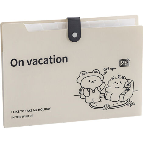 Expanding File Folder 8 Layers Classification Labeling Waterproof Accordian File Folder Documents File Folder for Receipts Type 3