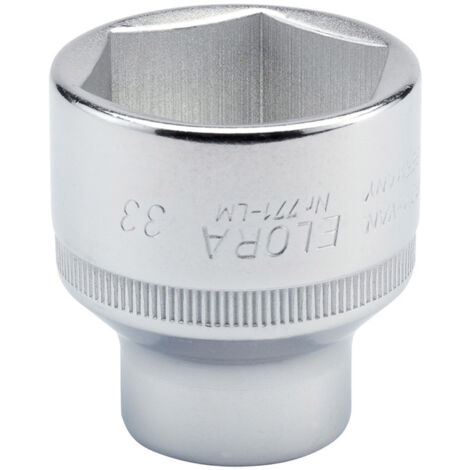 Expert 33mm 1/2 Square Drive Elora Hexagon Socket (Sold Loose) (15322)