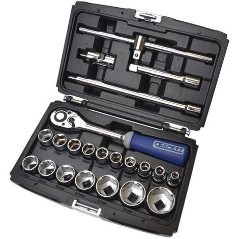 Expert E032900 Socket & Accessory Set of 22 Metric 1/2in Drive BRIE032900B